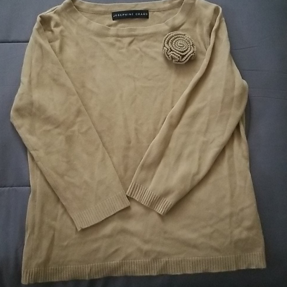 Josephine Chaus camel Cole sweater